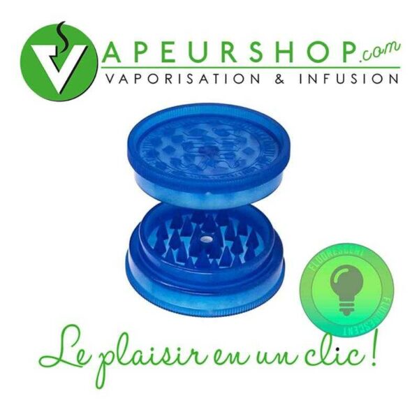 grinder mini fluorescent avec aimant pocket grinder VapeurShop