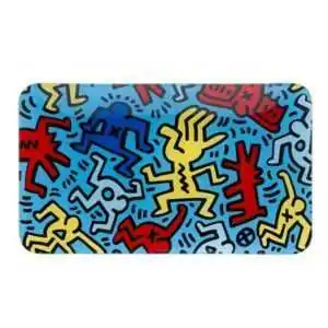 Plateau Keith Haring couleur collection verre
