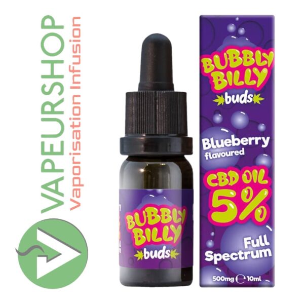 Huile CBD aromatisées Blueberry 5% spectre complet pas cher
