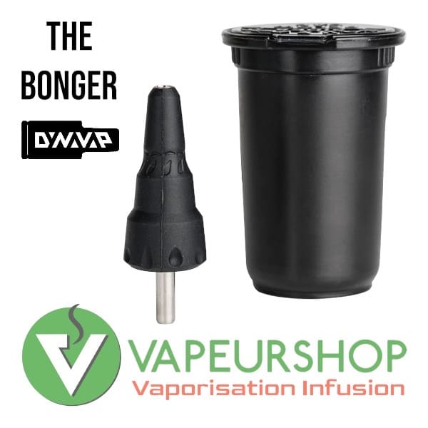 The Bonger Dynavap noir adaptateur bubbler