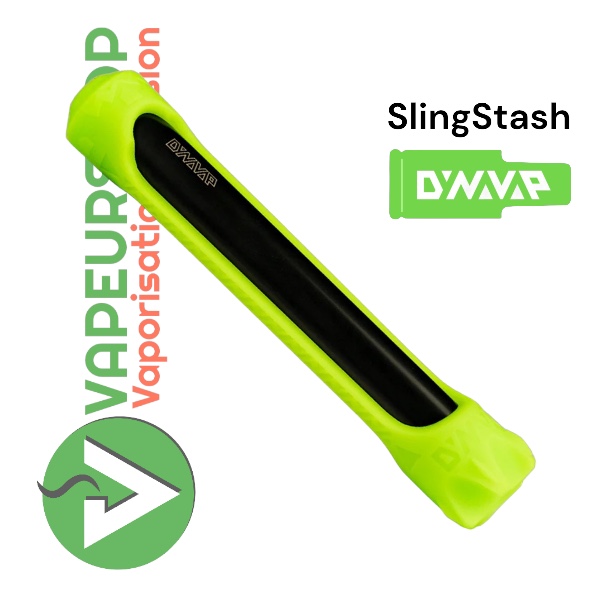 SlingStash Dynavap tube de transport alu et silicone vert