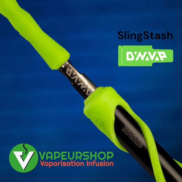 SlingStash Dynavap tube de transport alu et silicone pour VapCap