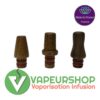 Pack Drip Tip pour vaporisateurs Dynavap par 3 en Noyer