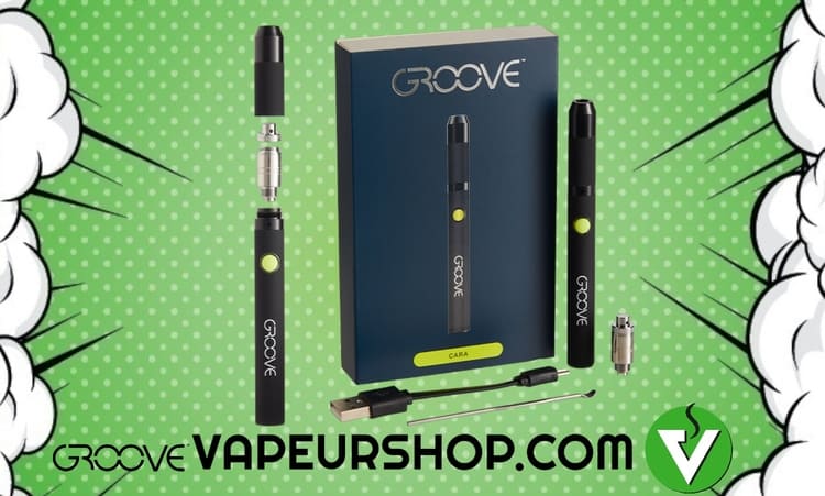 Dab pen Groove Cara vape pen, vaporisateur pour crumble, wax, cristaux
