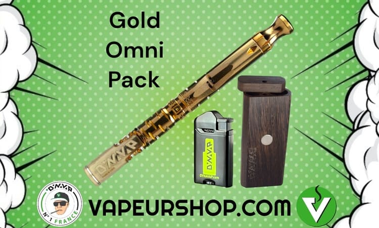 Gold omni pack Dynavap vaporisateur en titane couleur or