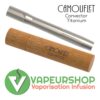 Camouflet convector titanium vaporisateur à briquet en titane avec tube de transport en bambou