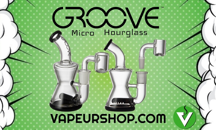 Groove Hourglass Micro rig bubbler pour dab