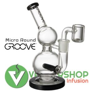 Groove Micro round rig bubbler pour dab