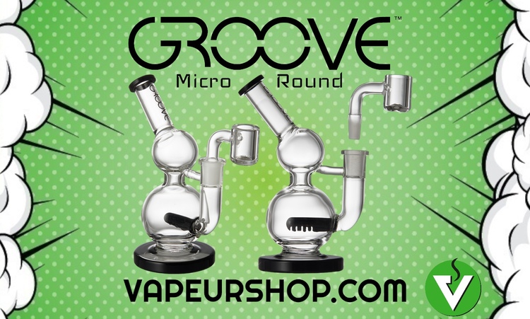 Groove Micro round rig bubbler pour dab