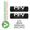 Piles MPV 18650 3800mAh 20A pour vaporisateur portable et chauffage induction