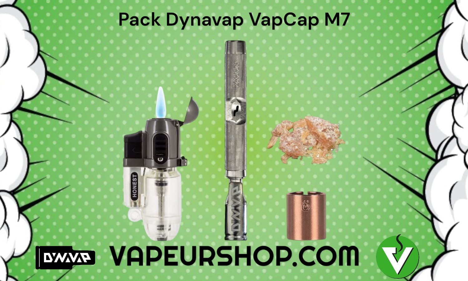 Pack vapcap m7 dynavap vaporisateur