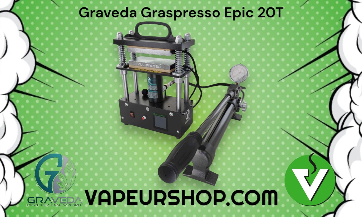 Presse Graveda Graspresso EPIC 20T colophane et rosin