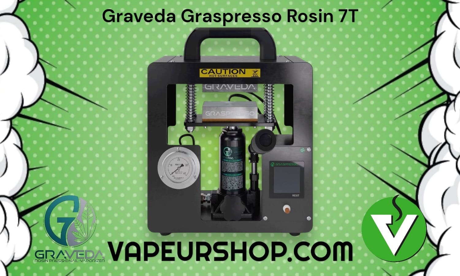 Presse Graveda Graspresso 7 Tonnes colophane, rosin