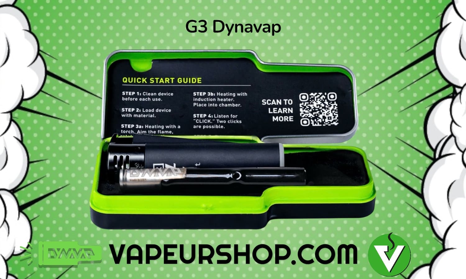 Dynavap G3 vaporisateur mécanique en verre