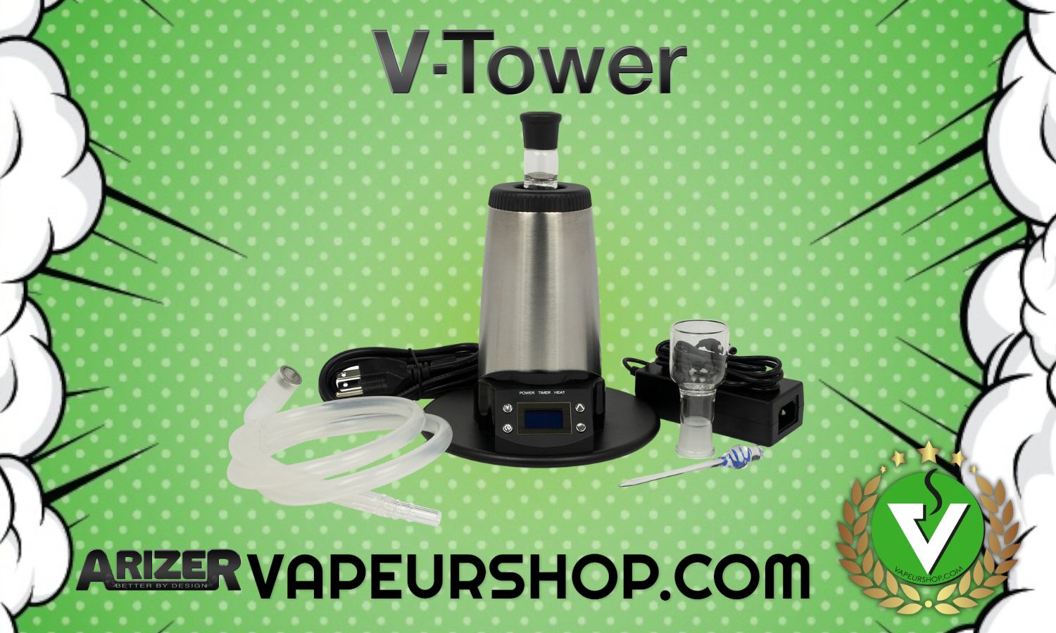 Arizer V tower vaporisateur de table