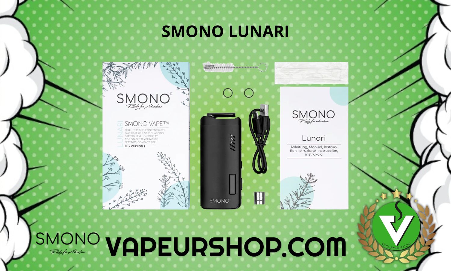 Smono Lunari vaporisateur convection réelle