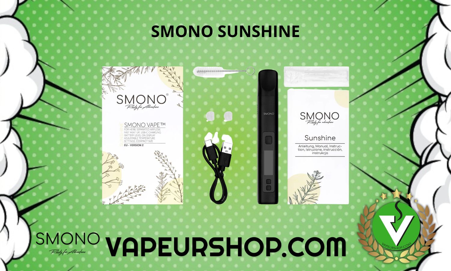 Smono Sunshine vaporisateur stylo convection